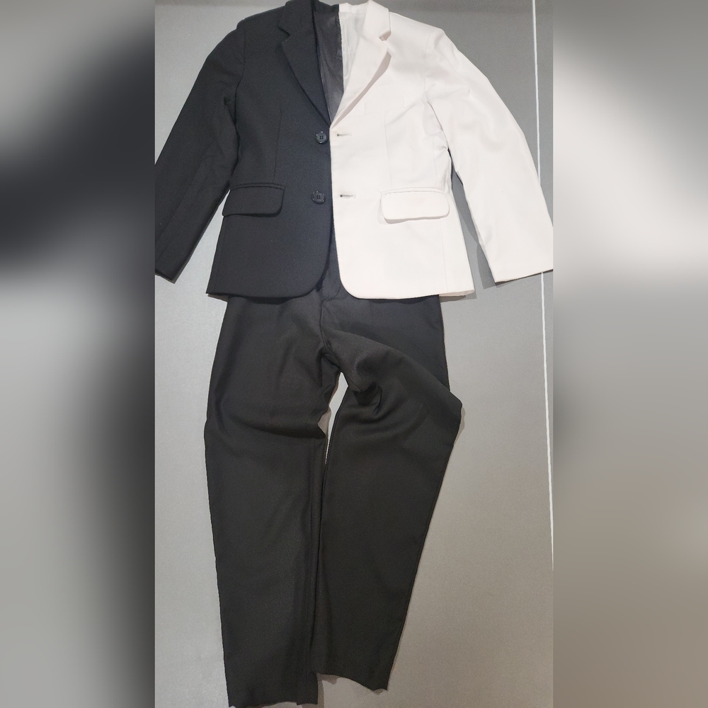 Halloween white/black suit costume